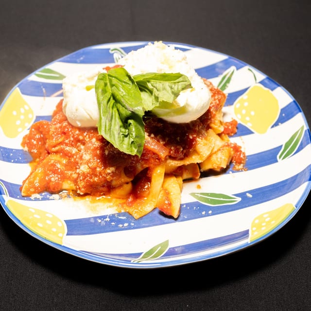 Pappardelle Al Pomodoro & Burrata.
